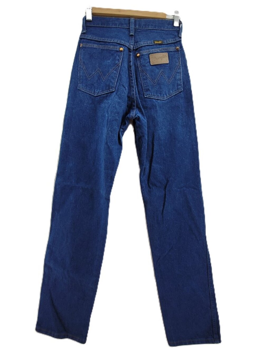 Vintage Wrangler Jeans 13MWZG 24x34 Blue High Rise Straight Leg Tag 3x34
